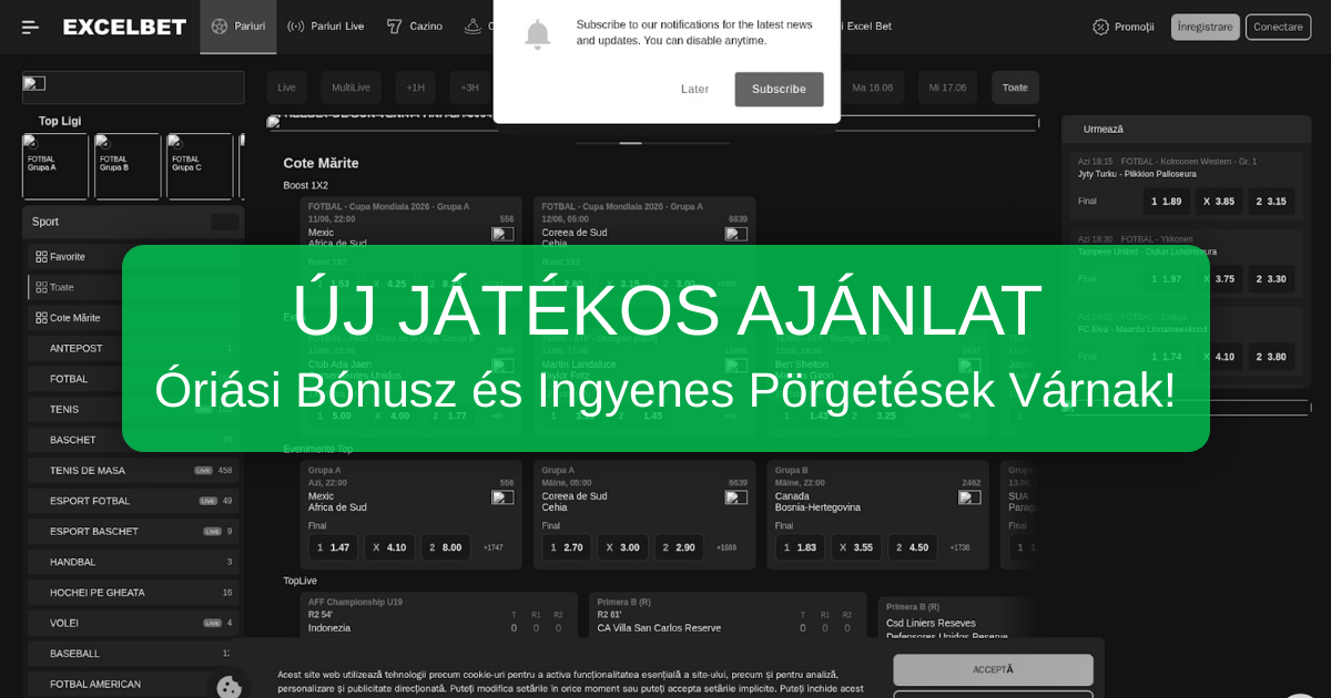 ExcelBet Casino Magyarország