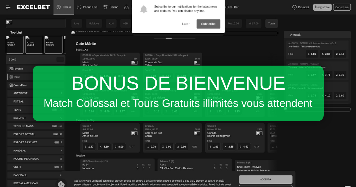ExcelBet Casino France - Votre Destination Jeux en Ligne
